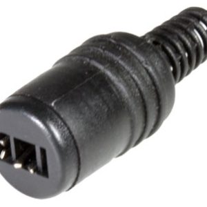 CONECTOR CLAVIJA DE AUDIO PARA ALTAVOZ DE PUNTO Y RAYA HEMBRA AEREA PEQUEÑA DE TORNILLO