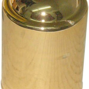 CUBRE PORTALAMPARAS PARA E27 MEDIDAS Ø 43MM X 50MM LARGO COLOR ORO BRILLANTE