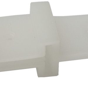 TERMINAL TOPE FINAL DE PLASTICO PARA RIEL DE NERVION. COD. 616.110. PRECIO POR UNIDAD.