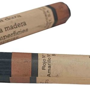 CERA DE MINA DURA HEXAGONAL PARA MADERA Y SUPERFICIES ASPERAS. COLOR NEGRA MARCA GOYA Nº 107