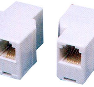 CONECTOR CLAVIJA DE DIVISOR DE LINEA TELEFONICA 1 HEMBRA + 2 HEBRAS PARA TELEFONO FIJO DE 4 VIAS