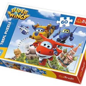 PUZZLE DE 60 PIEZAS DE SUPER WINGS VUELO ALREDEDOR DEL MUNDO DE TREFL 17307