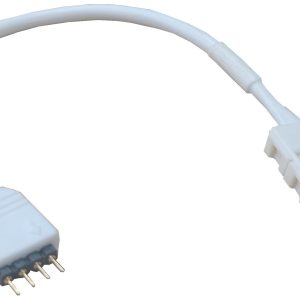 CONECTOR EMPALME RAPIDO MACHO Y HEMBRA PARA TIRA DE LED RGB DE 4 PINES CABLE DE 15CM. ELECTRO DH 81062/RGB