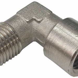 RACOR PARA AIRE EN CODO DE 90º DE 1 MACHO X 1 HEMBRA DE 1/4″ ROSCADOS NIQUELADO