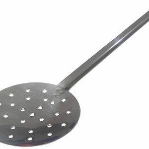 ESPUMADERA DE Ø 9CM DE ACERO INOXIDABLE Y TOTAL CON MANGO 34,50CM. MARCA CREISA FABRICADO EN ESPAÑA.