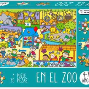PUZZLE CAJA DIVERTIDA DE 35 PIEZAS EN EL ZOO, MI GRANJA Y FONDO DEL MAR. SURTIDOS DE SALDAÑA CPU009