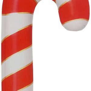 GLOBO BASTON ROJO BLANCO POLIAMIDA 75CM. HINCHABLE OH YEAH 113-1158 NAVIDAD