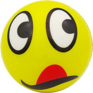 PELOTA RELAX ANTIESTRES DE Ø 10CM CON CARITAS EMOTICONOS DE MARKET SUPREM A7503
