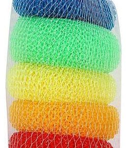 ESTROPAJO DE POLIPROPILENO REDONDOS ALMOHADILLADOS EN MALLA DE 6 UNIDADES DE MARKET SUPREM A9176