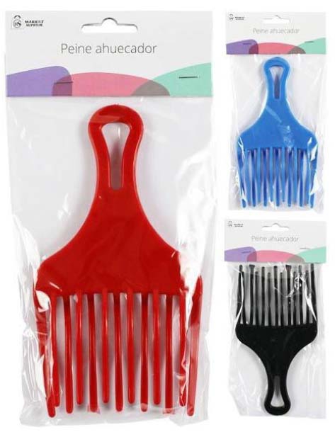 PEINE AHUECADOR PARA EL PELO ENTRELAZADO DE PLASTICO DE MARKET SUPREM 71407 - Imagen 2