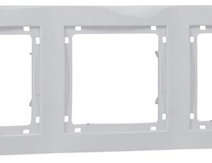 MARCO DE 3 ELEMENTOS HORIZONTAL BLANCO SIN EMBELLECEDOR DE UNICA U4.006.18