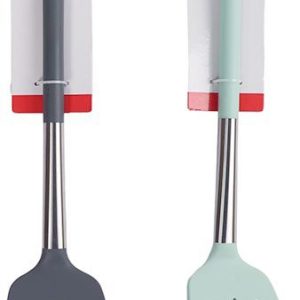 RASERA DE COCINA PLANA DE ACERO INOXIDABLE Y SILICONA DE 35CM. DE MARKET SUPREM A1366