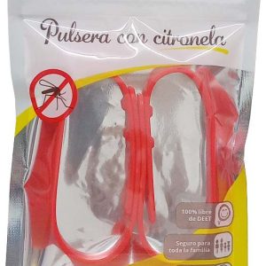 PULSERA DE CITRONELA ANTIMOSQUITOS DE SILICONA DE 23,5CM EN BLISTER DE 2 UNIDADES DE MARKET SUPREM A1679