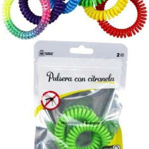 PULSERA ANTIMOSQUITOS CON CITRONELA DE ESPIRAL ELASTICO EN PACK DE 2 UNIDADES DE MARKET SUPREM A9937