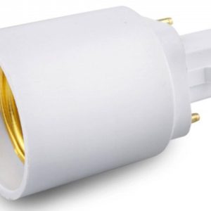 PORTALAMPARA ADAPTADOR ONLEX DE GX24 PARA CASQUILLO DE ROSCA E27.