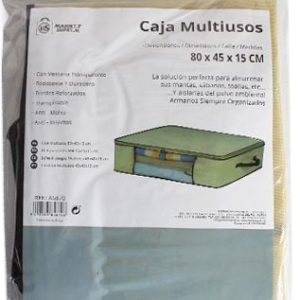 BOLSA EN FORMA DE CAJA MULTIUSOS GUARDA ROPA DE 80X45X15CM DE MARKET SUPREM A5870.