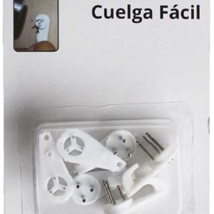 CUELGA FACIL DE 3 PUNTAS EN SET DE 6 UNIDADES DE MARKET SUPREM A04375.