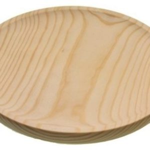 PLATO DE MADERA NATURAL PARA PULPO DE Ø 20CM.