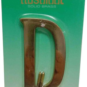 LETRA DORADA D DE 10CM METALICA INCLUYE TORNILLOS.