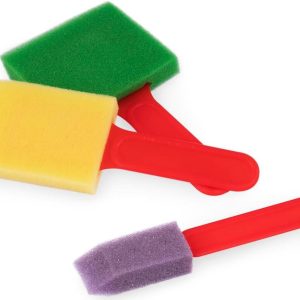 PINCEL DE ESPUMA PARA PINTAR CON 3 MEDIDAS DISTINTAS EN SET DE 3 UNIDADES DE JOVI 814. PRECIO POR SET.