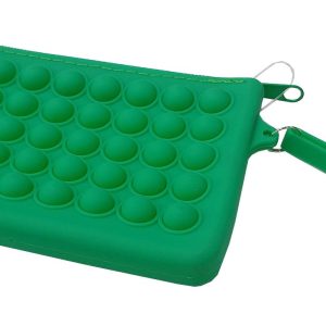 PORTATODO DE SILICONA DE 1 CREMALLERA DE COLORES INTENSOS CON ANTIESTRES POP IT DE SAFTA. PRECIO POR UNIDAD.