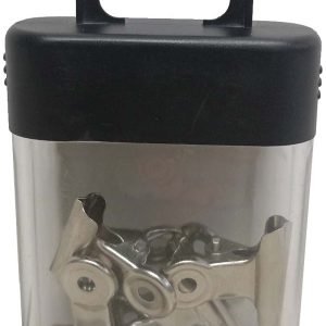 PINZA METALICA FIJA EN ESTUCHE DE 5 PIEZAS DE 3/4″.