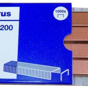 GRAPAS PETRUS 23/6-200 COBREADA EN CAJA DE 1000 UNIDADES.