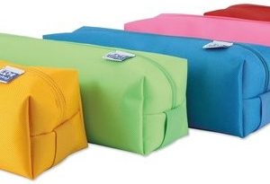 PORTATODO DE 1 CREMALLERA CUADRADO GRANDE CON GOMA DE 22X8CM DE OXFORD KANGOO. PRECIO POR UNIDAD.