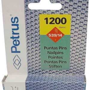 PUNTAS PINS COBREADA DE PETRUS MODELO 539/14 PARA CLAVADORA EN CAJA DE 1200 UNIDADES APROXIMADAMENTE.