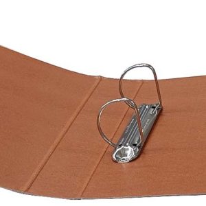 CARPETA PORTA BLOC TAMAÑO FOLIO APAISADO DE 2 ANILLAS CON FORMA DE D, DE 40MM. TAPAS DE CARTON APAISADO.