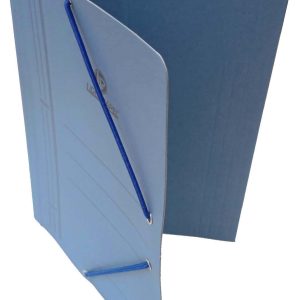 CARPETA DE CARTON AZUL TAMAÑO 4º A5 CON GOMA Y SOLAPA DE LIDERPAPEL 15798 1222 LI-BO.