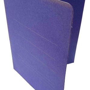 CARPETA DE CARTON AZUL TAMAÑO 4º A5 CON GOMA Y SOLAPAS Y PORTADA PARA RELLENAR DATOS PERSONALES ETC. DE MARIOLA 1045.
