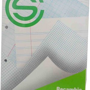 RECAMBIO DE ANILLAS DE CUADRICULA DE 2MM. DEL 47 TAMAÑO 4º A5 DE 80 HOJAS DE LIDERPAPEL. PRECIO POR UNIDAD.