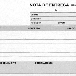TALONARIO DE ENTREGAS DUPLO TAMAÑO 8º ORIENTACION APAISADO CON COPIA CON 50 JUEGOS DE LIDERPAPEL T228.