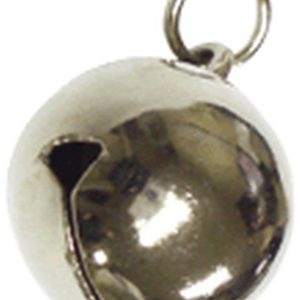 CASCABEL METALICO CON ANILLA NIQUELADO DE 8MM.