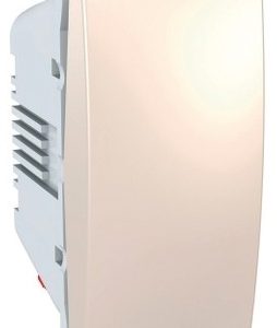 CONMUTADOR ELECTRICO ESTRECHO COLOR MARFIL DE 10A 250V. DE UNICA U3.103.25