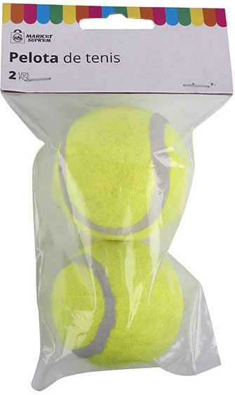 PELOTA DE TENIS EN BLISTER DE 2 UNIDADES DE MARKET SUPREM A1430. - Imagen 3