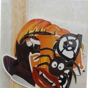 FOTOCOL DE 10 PIEZAS CON PALILLOS PARA HALLOWEEN.
