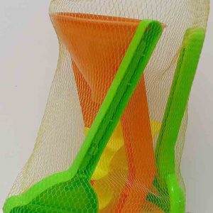 MALLA CON PALA, RASTRILLO, MOLDES, ETC… DE PLASTICO PARA JUGAR EN LA PLAYA, JARDIN…