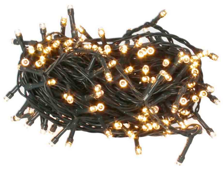 GUIRNALDA DE LUCES CALIDA CON 8 FUNCIONES DE 100 LEDS CABLE DE 10,90M. A PILAS PARA DECORACION NAVIDEÑA. - Imagen 2