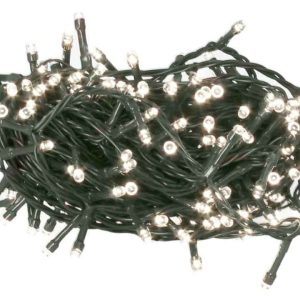 GUIRNALDA DE LUCES FRIA CON 8 FUNCIONES DE 50 LEDS LONGITUD DE 4,50M. A PILAS PARA DECORACION NAVIDEÑA.