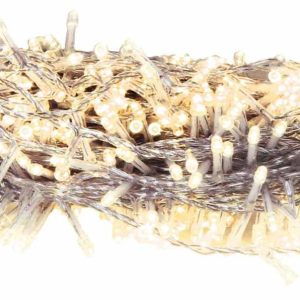 GUIRNALDA DE LUCES CALIDA DE 20 LEDS LONGITUD DE 2.20M. A PILAS PARA DECORACION NAVIDEÑA.