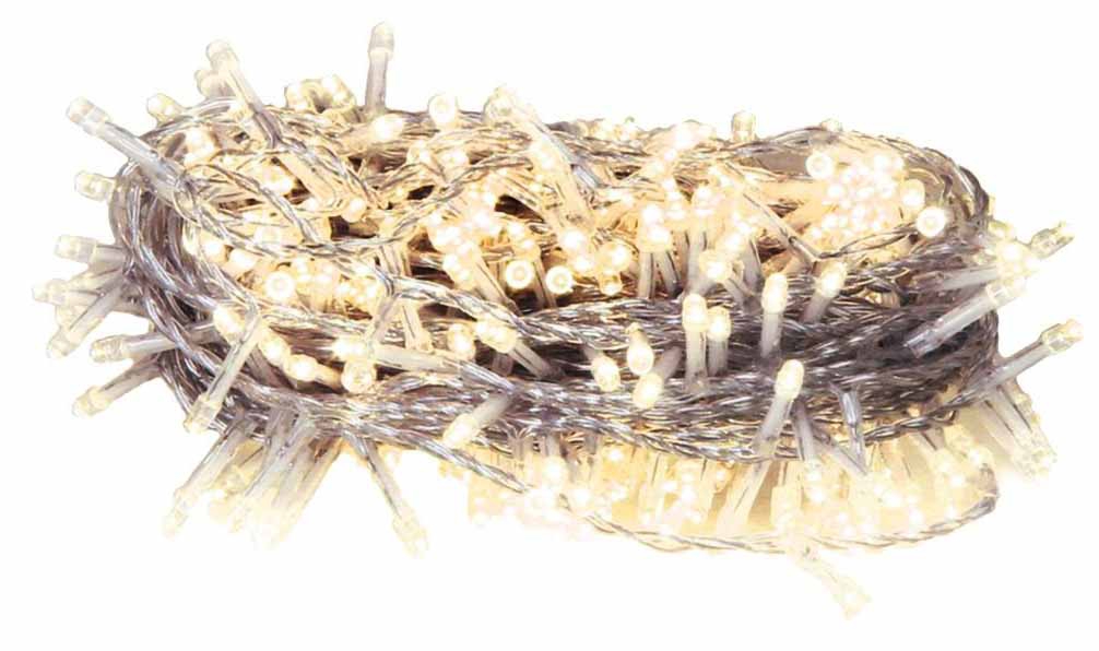 GUIRNALDA DE LUCES CALIDA DE 20 LEDS LONGITUD DE 2.20M. A PILAS PARA DECORACION NAVIDEÑA.