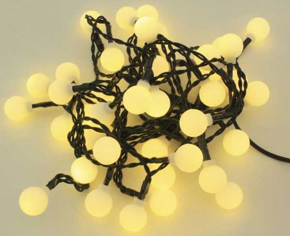 GUIRNALDA DE LUCES CALIDA CON 8 FUNCIONES DE 40 LEDS REDONDAS LONGITUD DE 4M. DE 230V. PARA DECORACION NAVIDEÑA. - Imagen 2