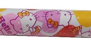 LAPIZ DECORADO DE HELLO KITTY Y CORAZONES DE COLORES.