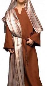 DISFRAZ DE TRAJE DE HEBREO. TALLA DE 5 A 6 AÑOS. CONTIENE TUNICA, CORDON CABEZA, CORDON CINTURA, MANTO Y PAÑUELO. BT NW11B00029.