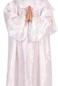 DISFRAZ DE TRAJE DE VIRGEN. TALLA DE 3 A 4 AÑOS. CONTIENE VESTIDO Y CAPUCHA DE CABEZA DE ATOSA 12940.