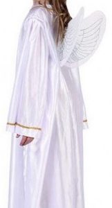 DISFRAZ DE TRAJE DE ANGEL DE 7 A 9 AÑOS. CONTIENE VESTIDO Y ALAS. DE ATOSA.