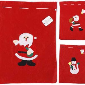 SACO DE PAPA NOEL DE 30X40CM. CON DISTINTOS DISEÑOS. DE MARKET SUPREM A1062.