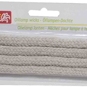 MECHA REDONDA PARA ANTORCHA, QUINQUE O LAMPARA DE ACEITE EN SET DE 4 UNIDADES. DE LIFETIME GARDEN 95122.